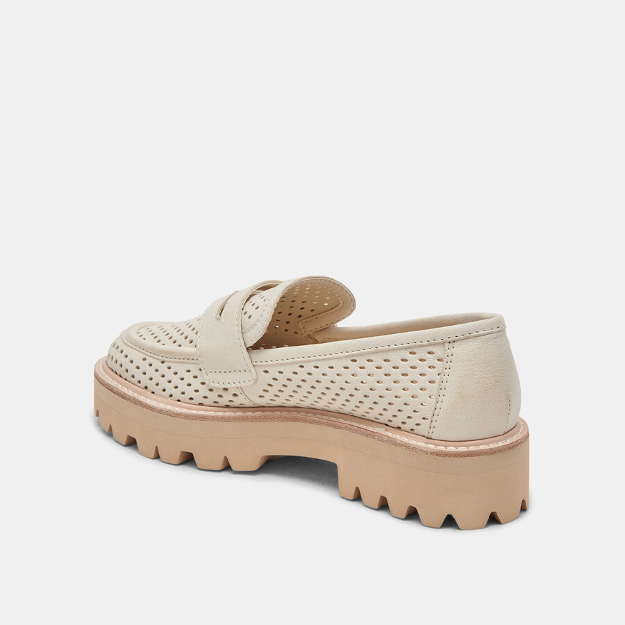 malila loafer elfenbein nubuk