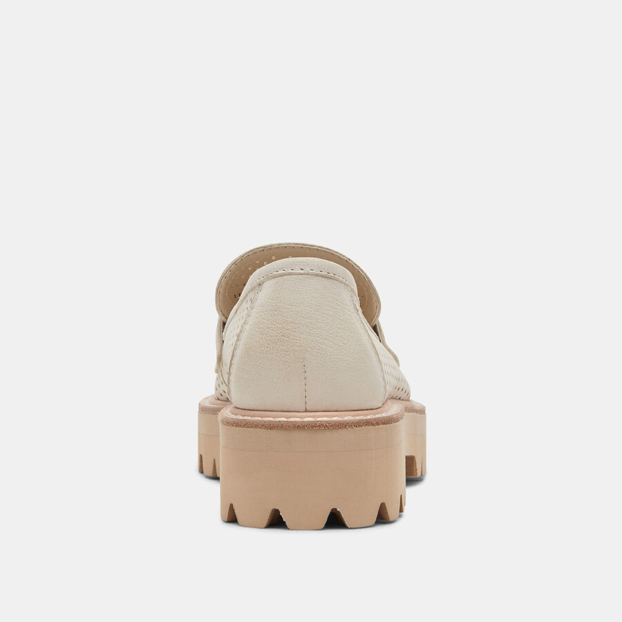 malila loafer elfenbein nubuk