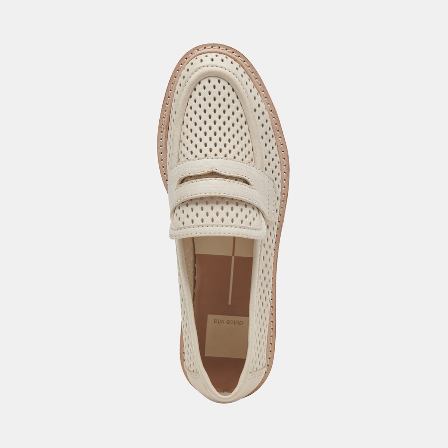 malila loafer elfenbein nubuk