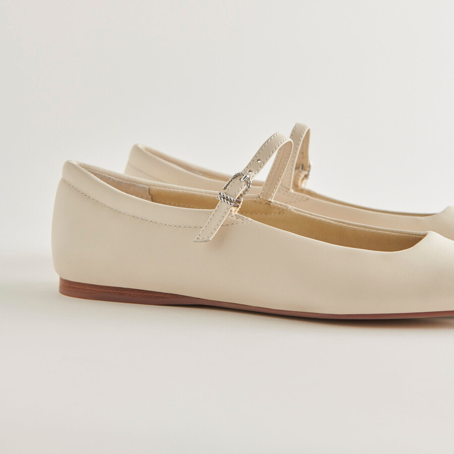 reyes weite ballerinas elfenbeinleder