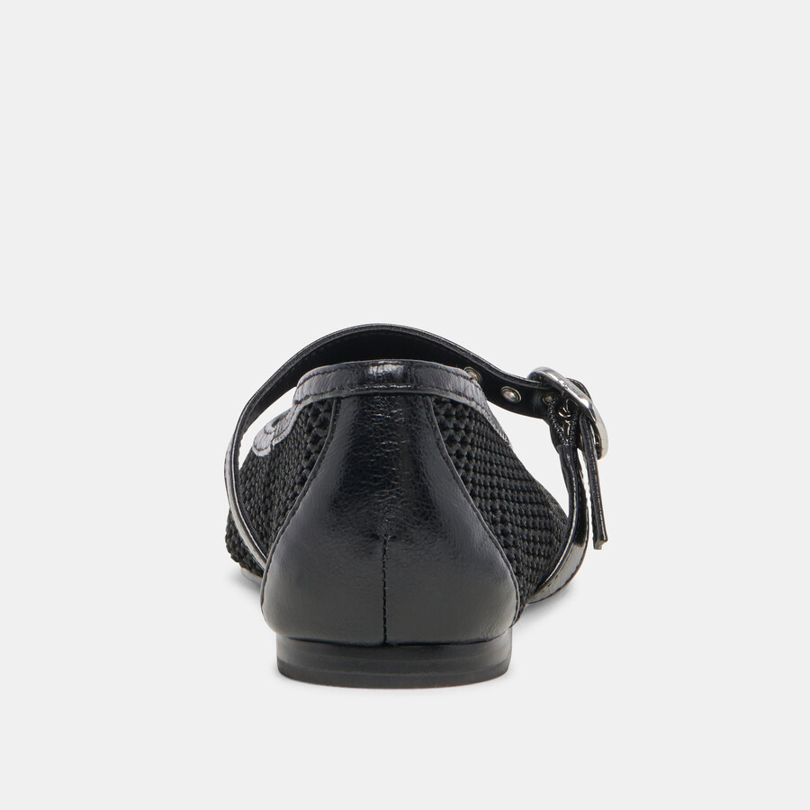 rodni mesh ballerinas schwarz gewebtes netz