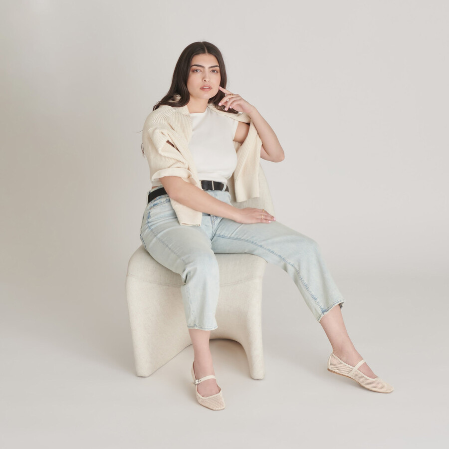 rodni mesh ballerinas creme webmaterial