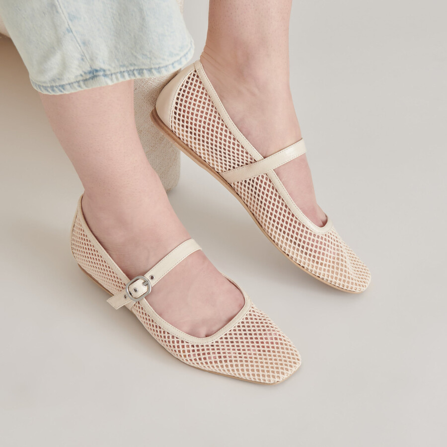 rodni mesh ballerinas creme webmaterial
