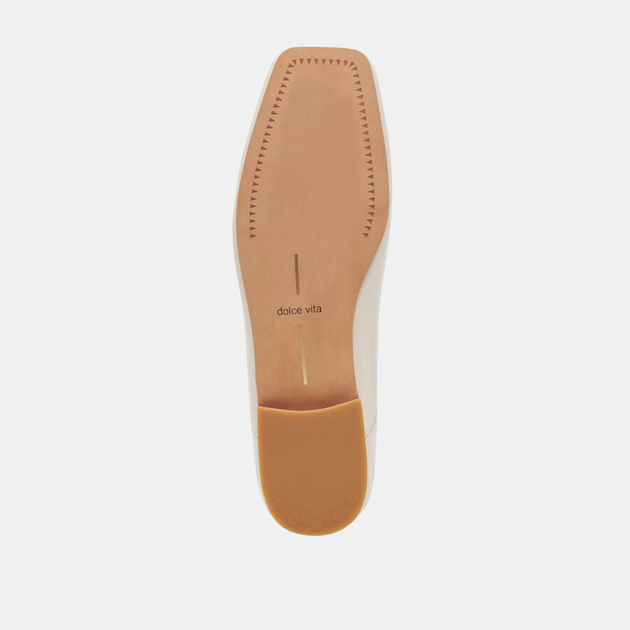 anisa ballerinas creme crinkle lackleder
