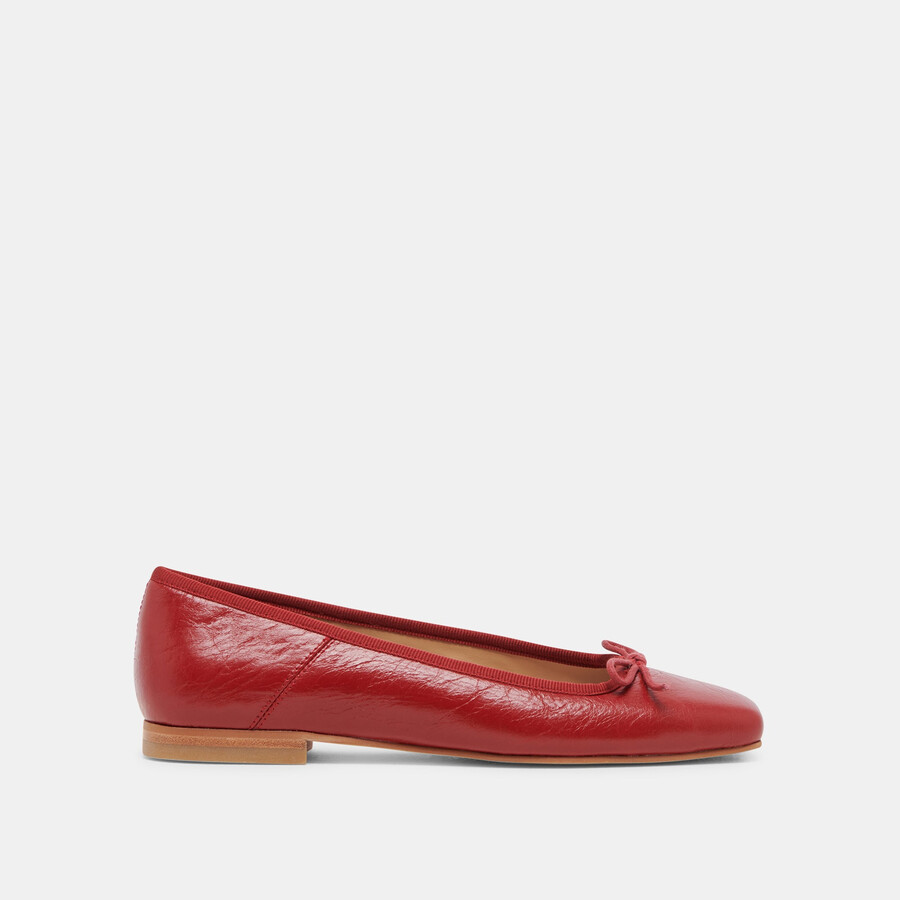 anisa ballerinas rot lackleder