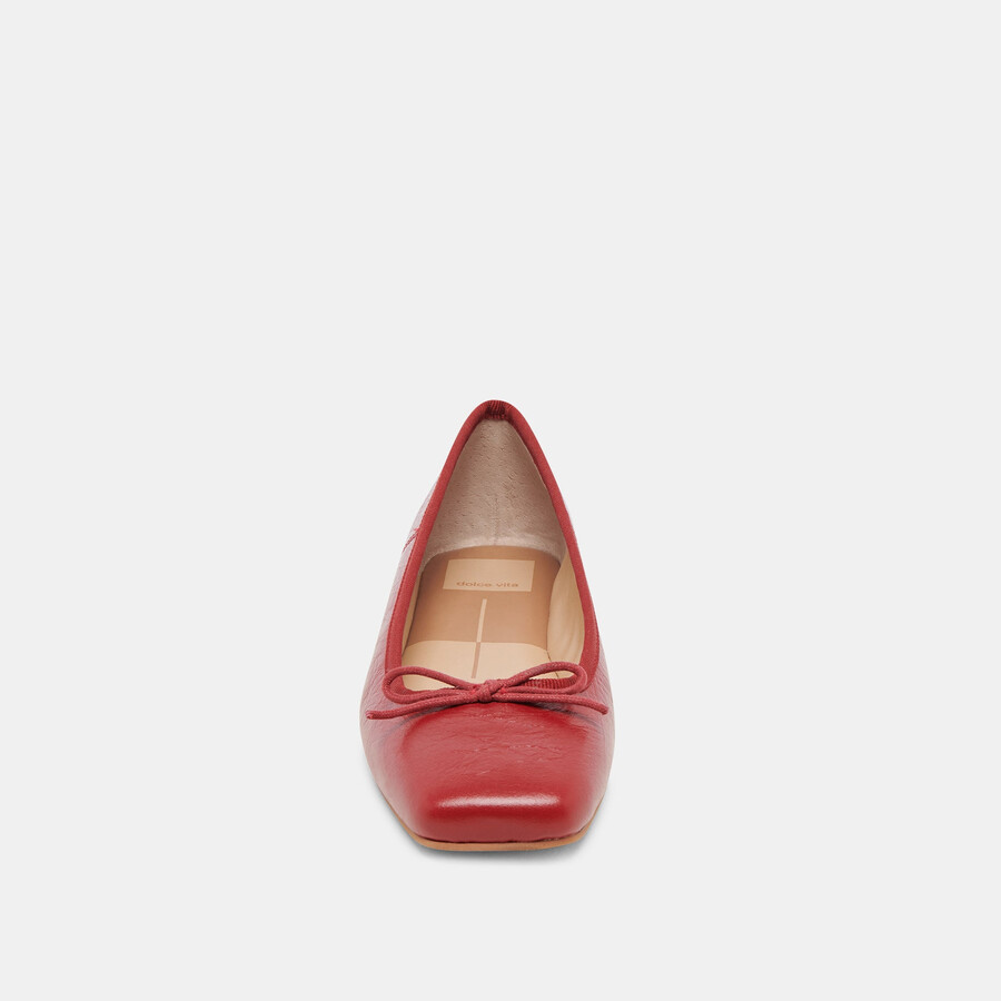anisa ballerinas rot lackleder