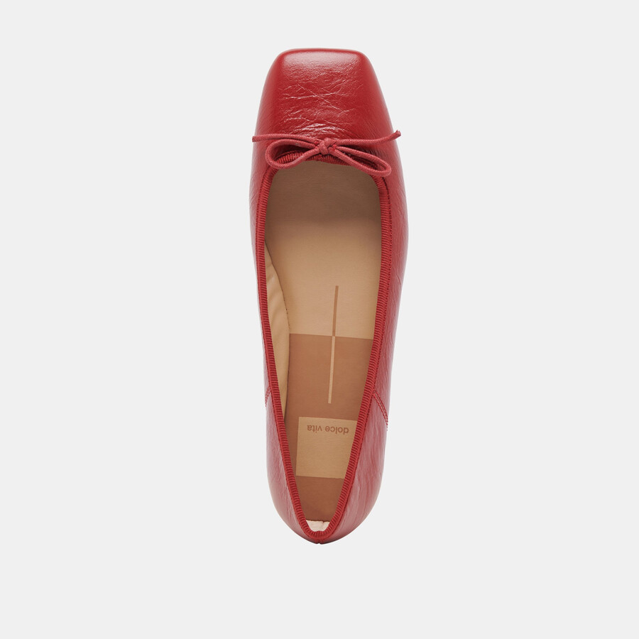 anisa ballerinas rot lackleder