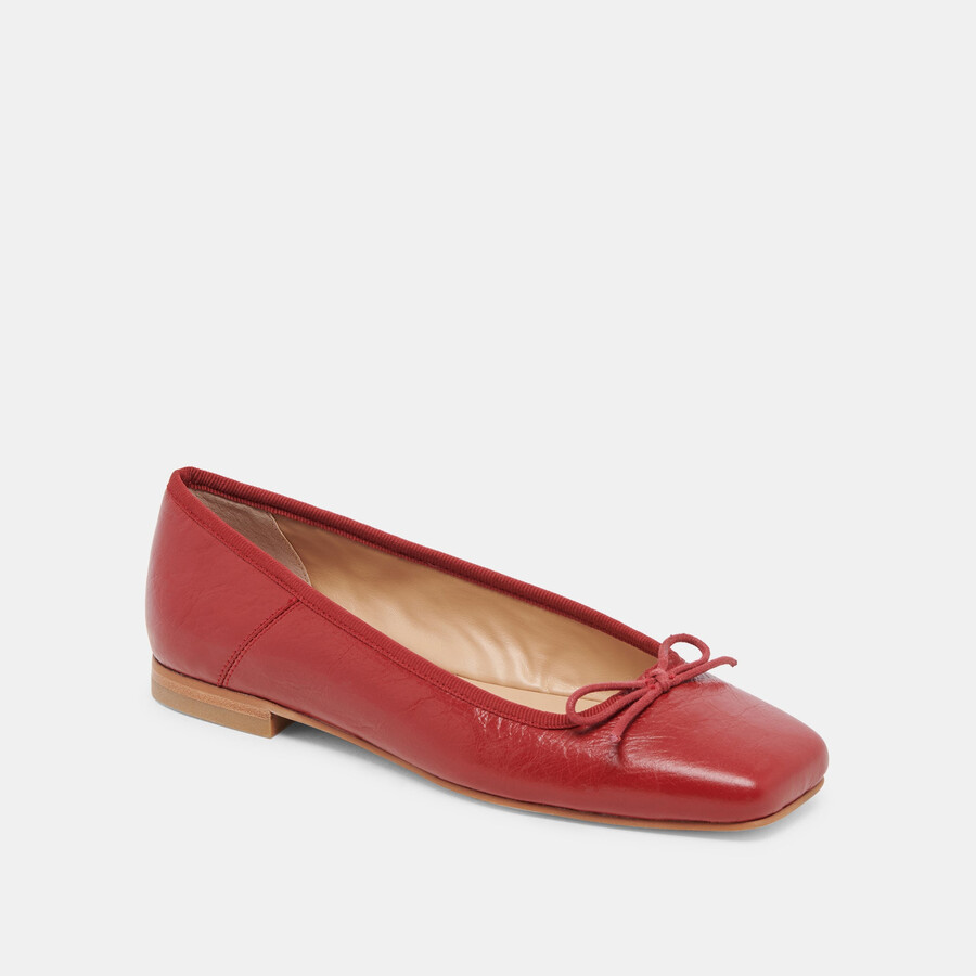 anisa ballerinas rot lackleder