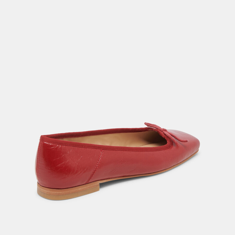 anisa ballerinas rot lackleder