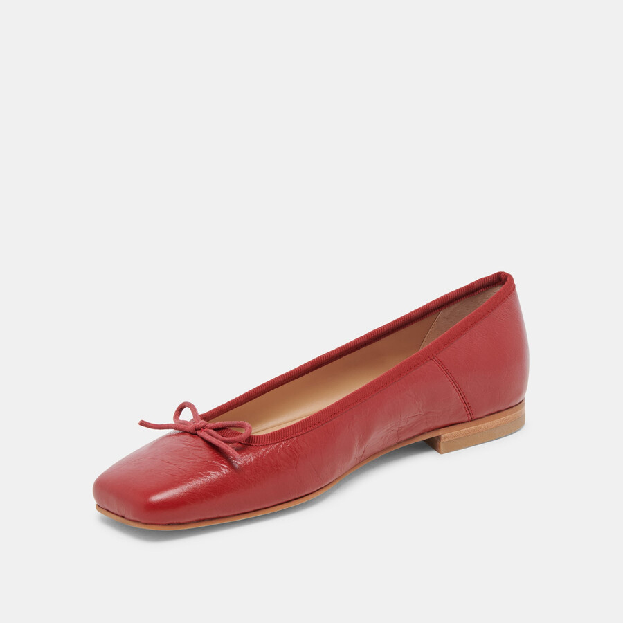 anisa ballerinas rot lackleder