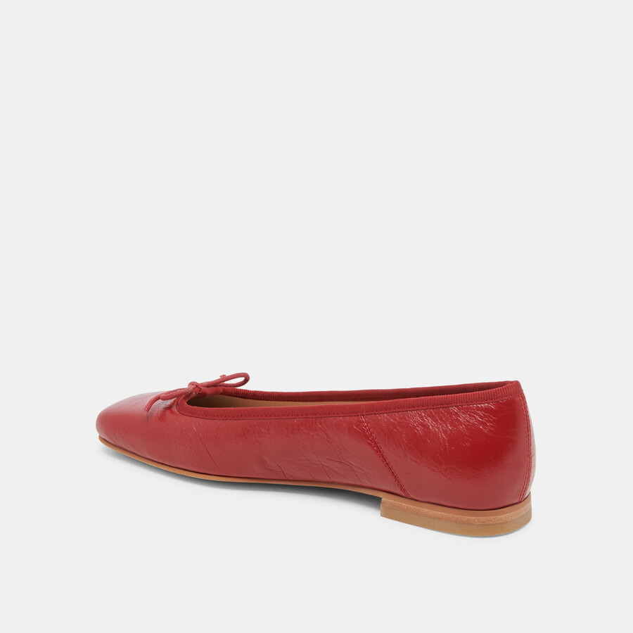 anisa ballerinas rot lackleder