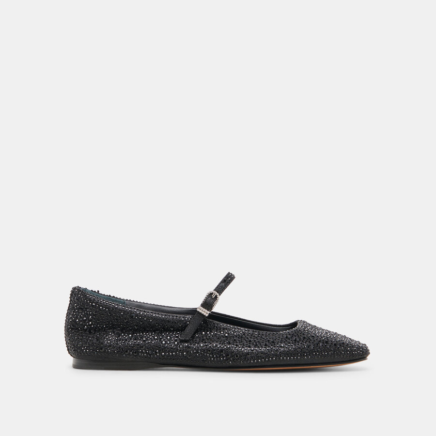 reyes kristall-ballerinas schwarz-metallic-kristall