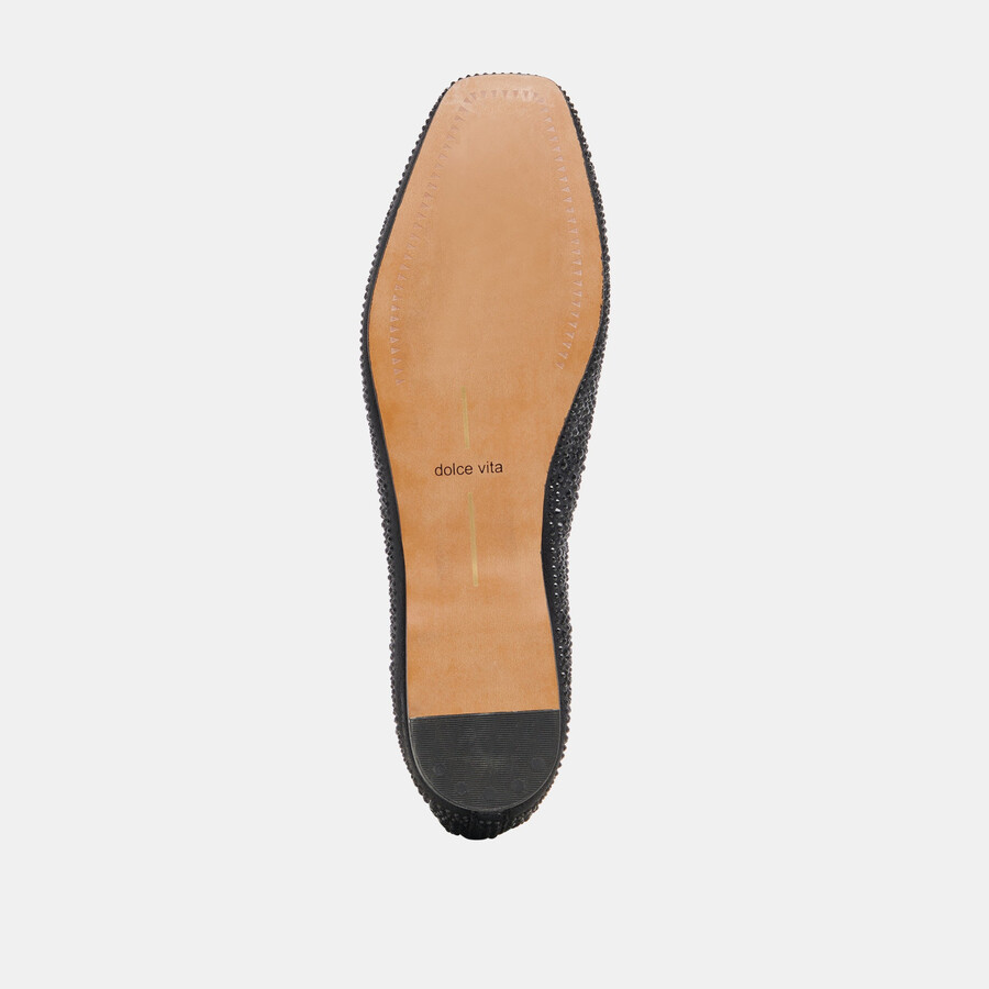 reyes kristall-ballerinas schwarz-metallic-kristall