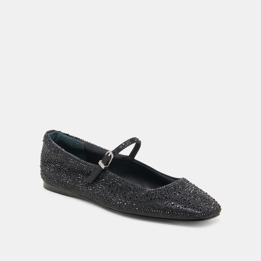 reyes kristall-ballerinas schwarz-metallic-kristall