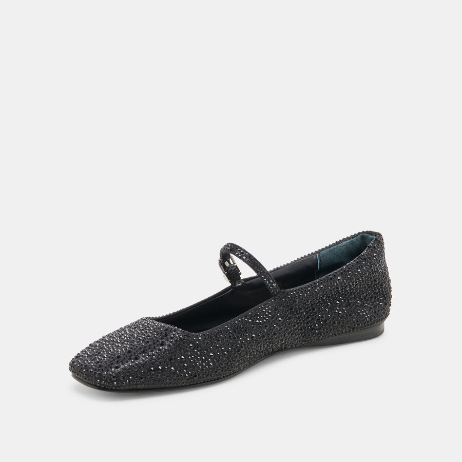 reyes kristall-ballerinas schwarz-metallic-kristall