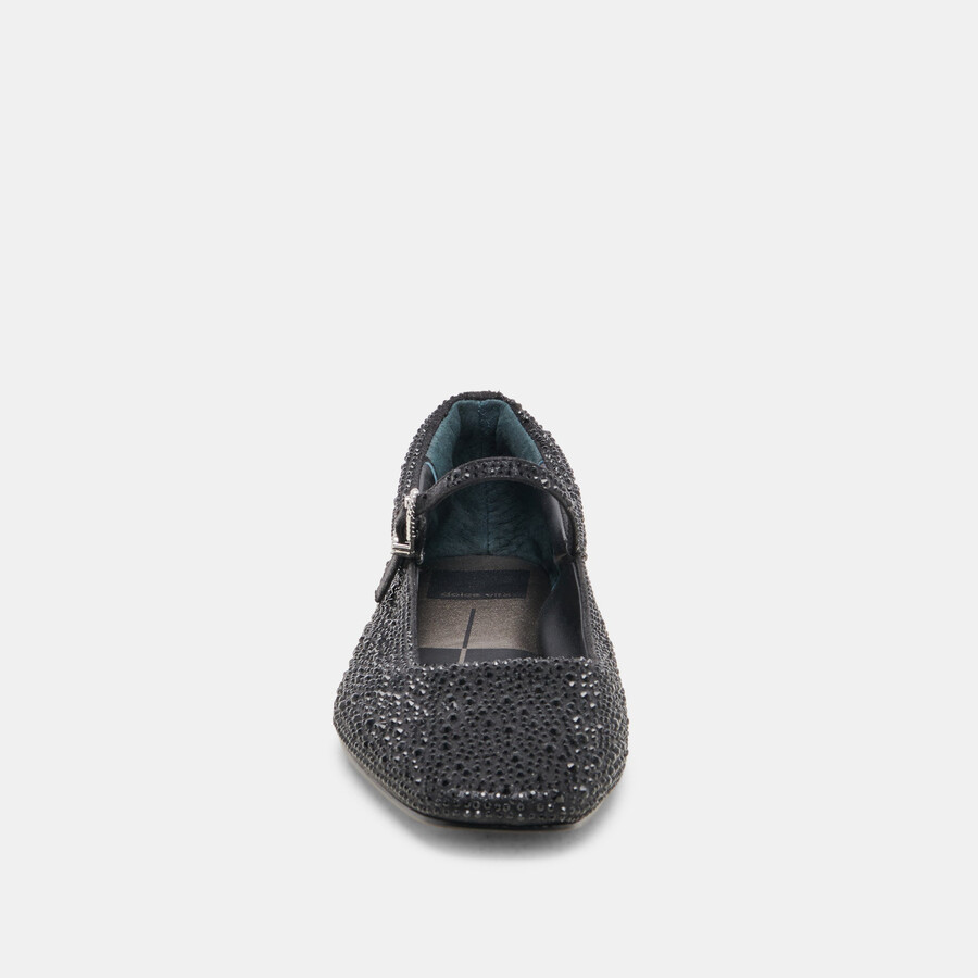 reyes kristall-ballerinas schwarz-metallic-kristall
