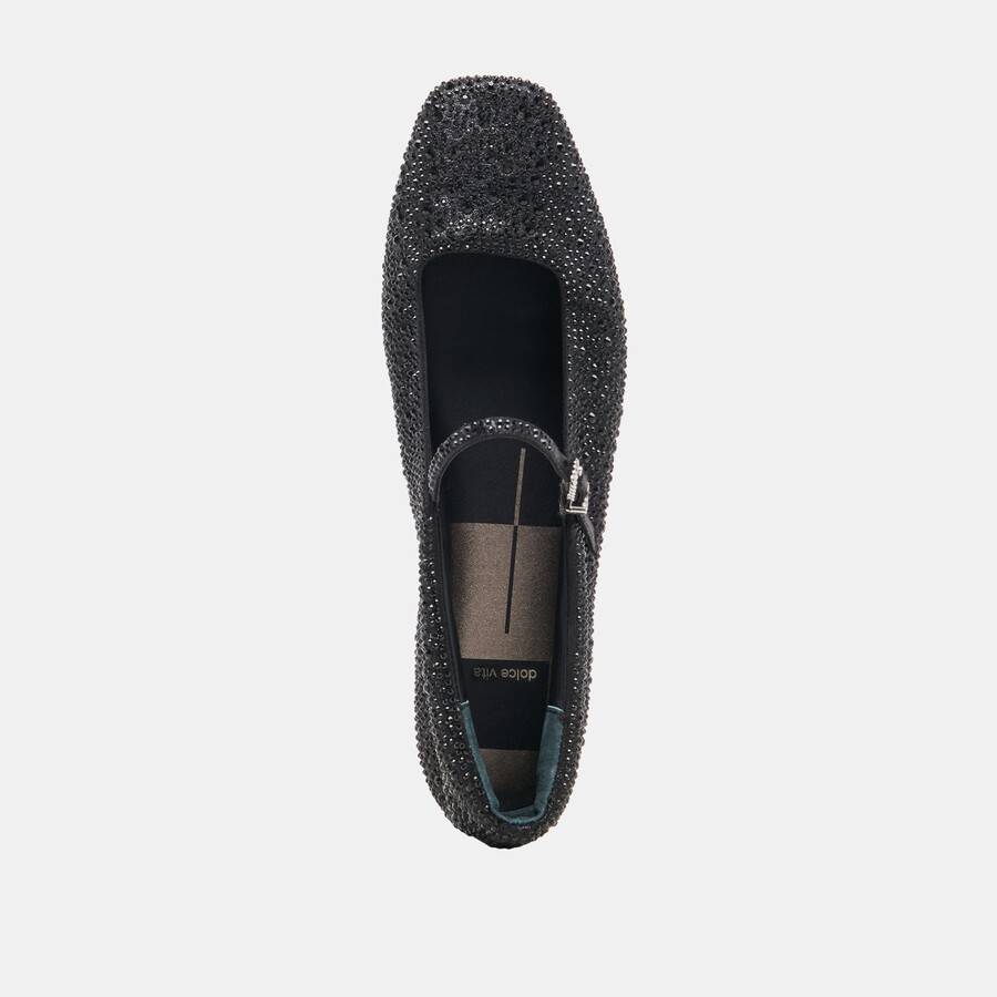 reyes kristall-ballerinas schwarz-metallic-kristall