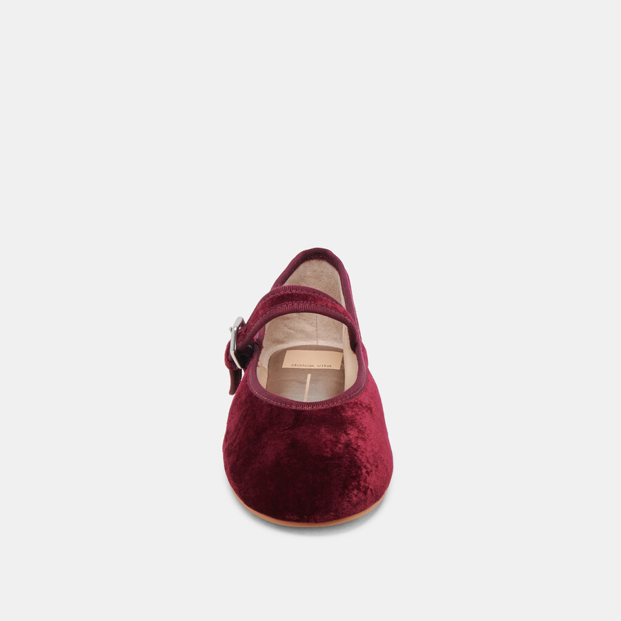 roslyn ballerinas in weinrot-samt