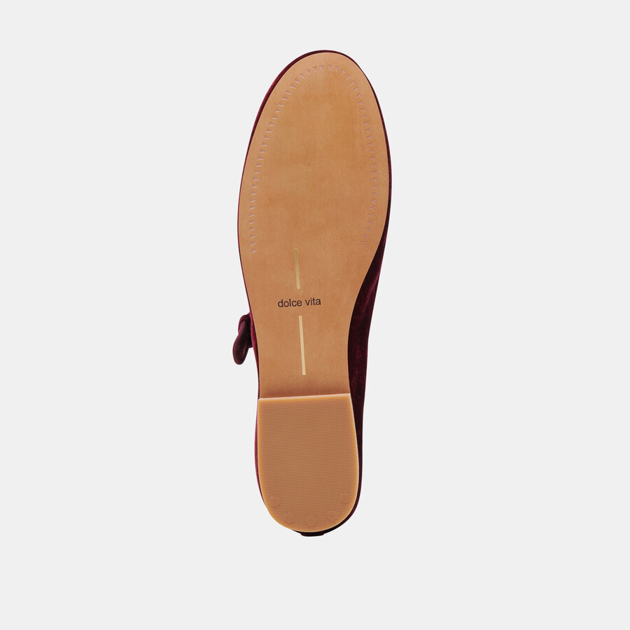 roslyn ballerinas in weinrot-samt
