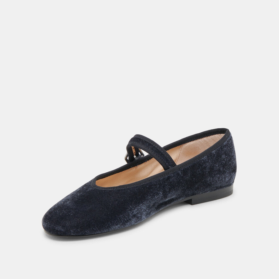 roslyn ballerinas staubblauer samt