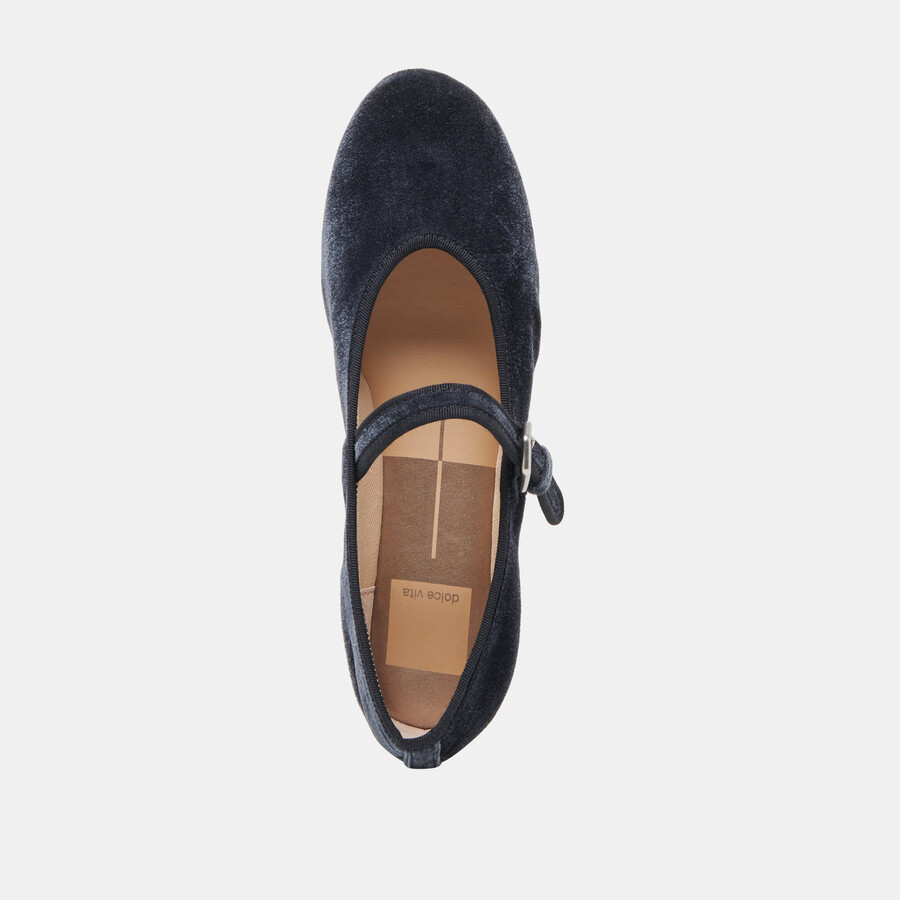 roslyn ballerinas staubblauer samt