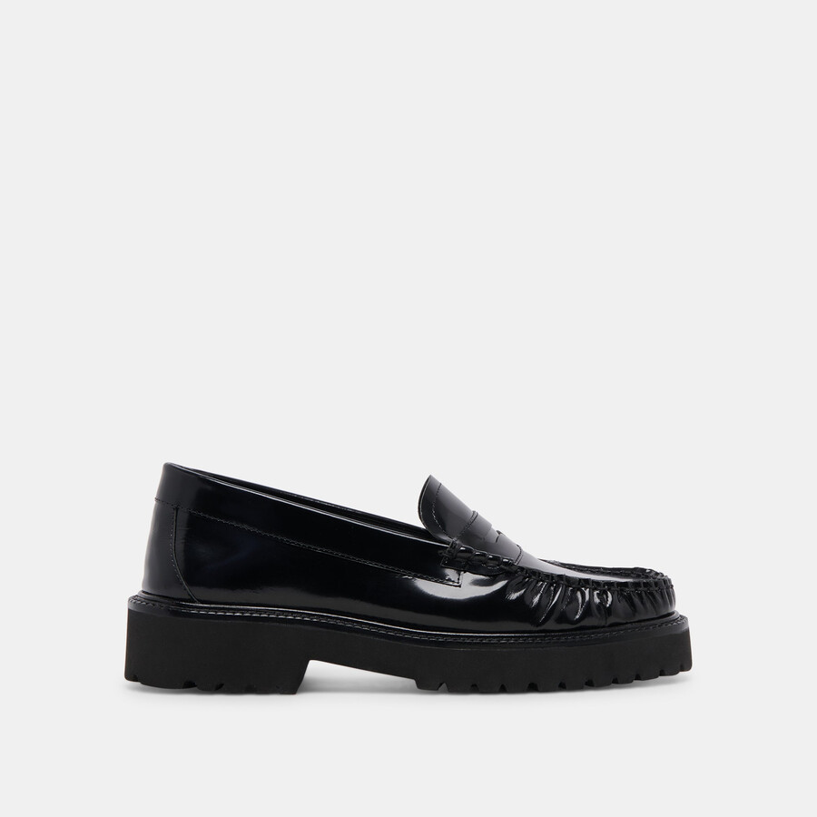 maxwell loafer schwarzes leder