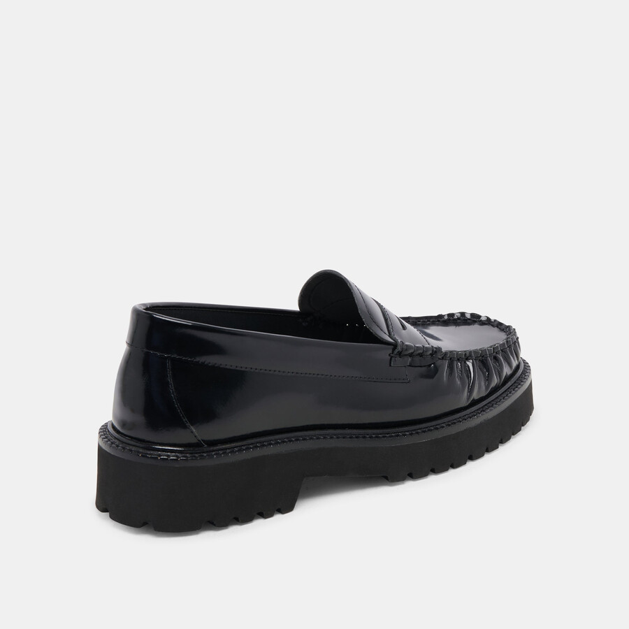 maxwell loafer schwarzes leder