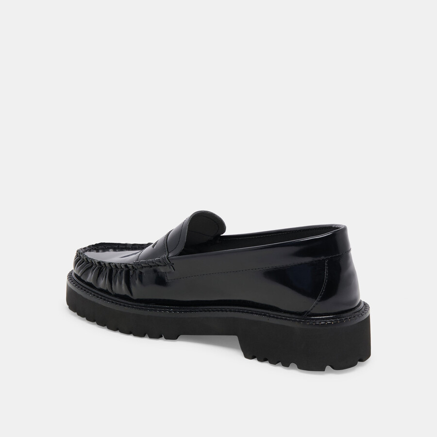 maxwell loafer schwarzes leder