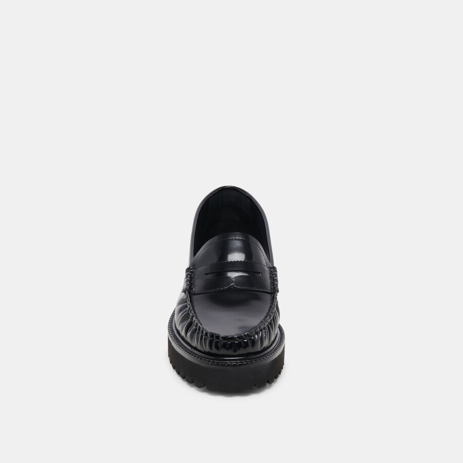 maxwell loafer schwarzes leder