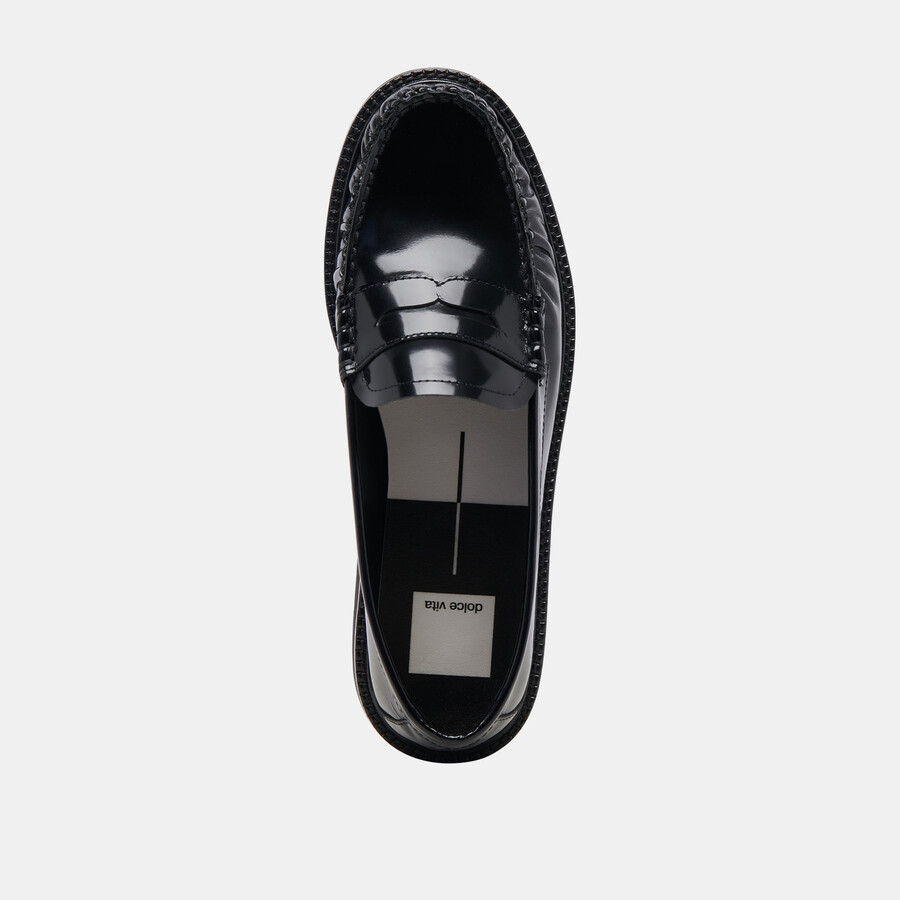 maxwell loafer schwarzes leder