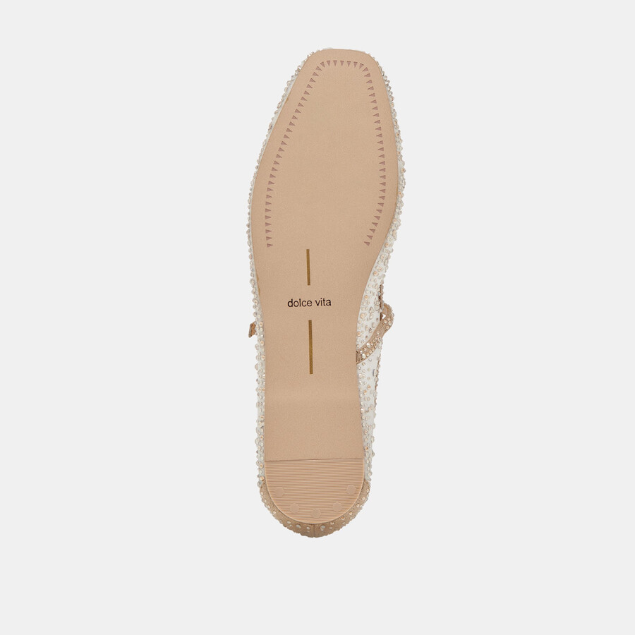 reyes kristall-ballerinas gold-mesh