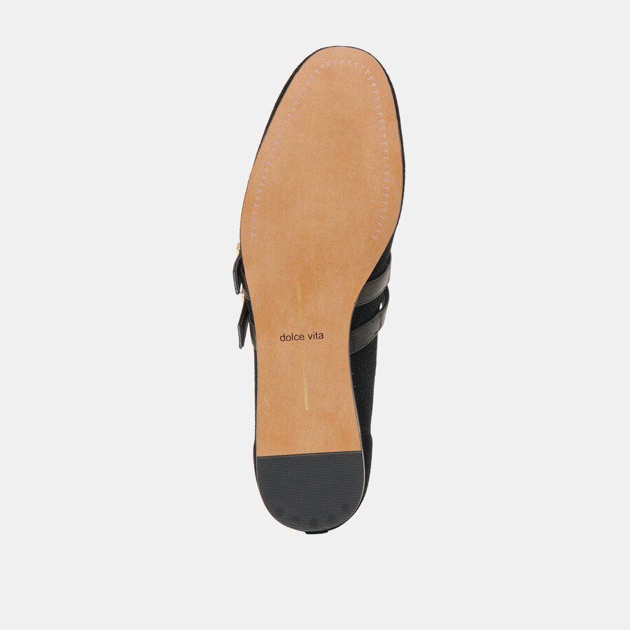 baylee ballerinas onyx perforiertes wildleder