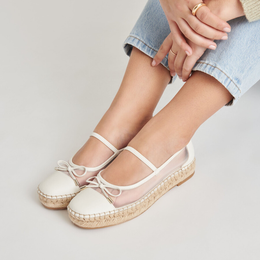 cambre ballerinas weiß mesh