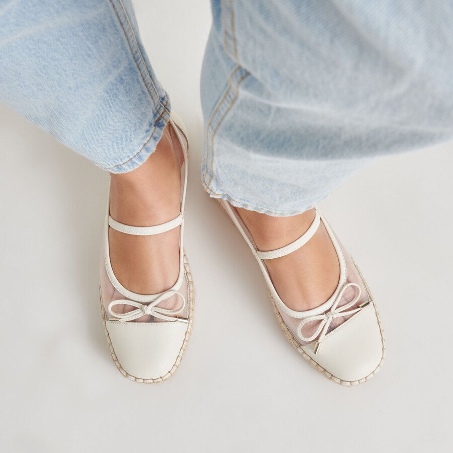 cambre ballerinas weiß mesh