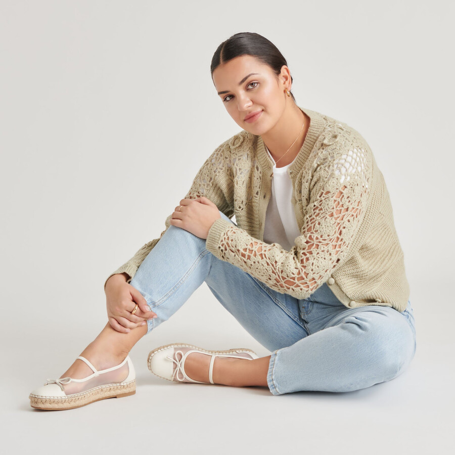 cambre ballerinas weiß mesh