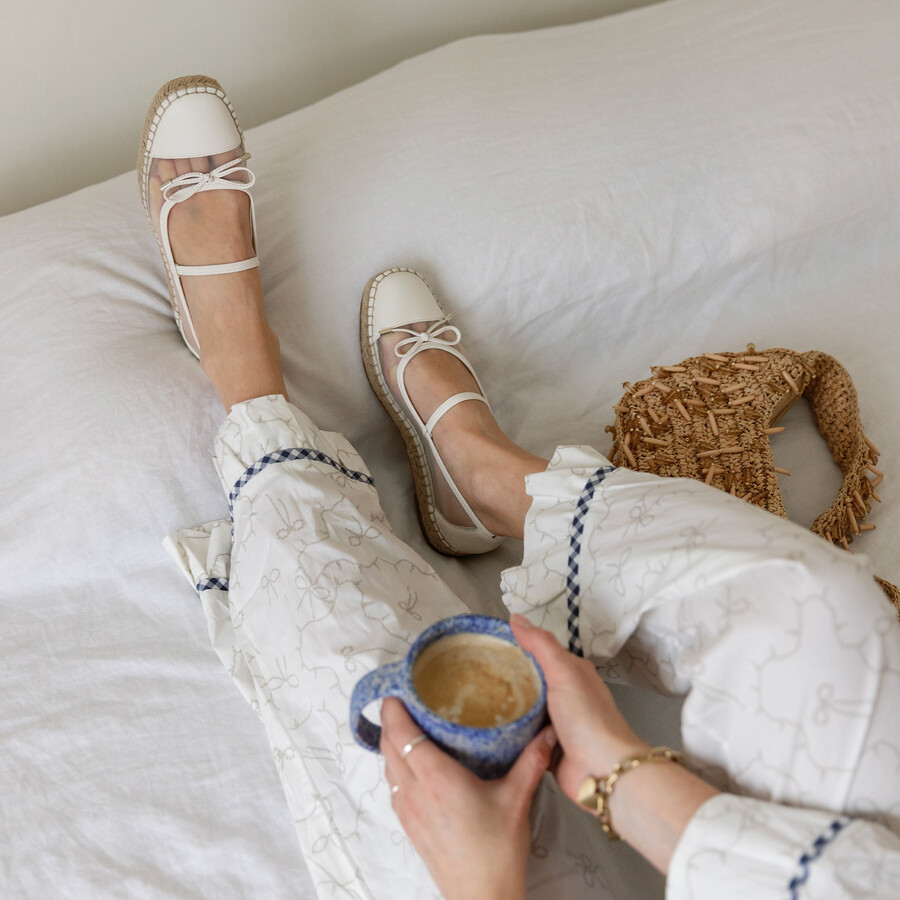 cambre ballerinas weiß mesh