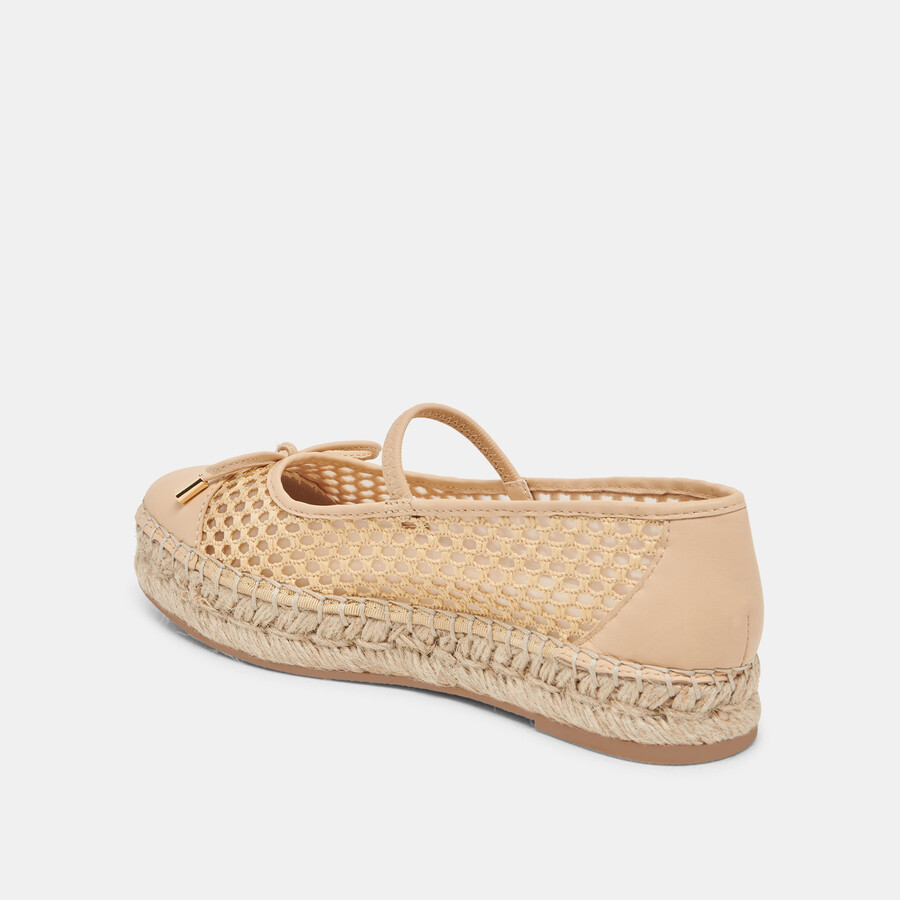 cambre ballerinas hell natur gewebtes netzgewebe