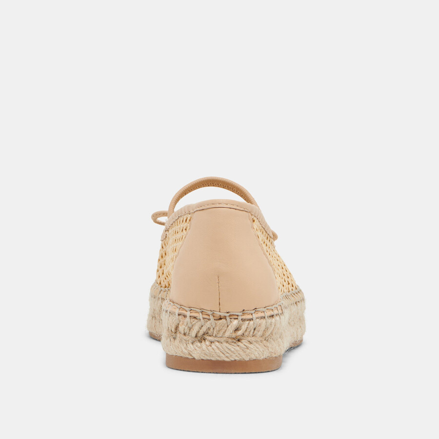 cambre ballerinas hell natur gewebtes netzgewebe