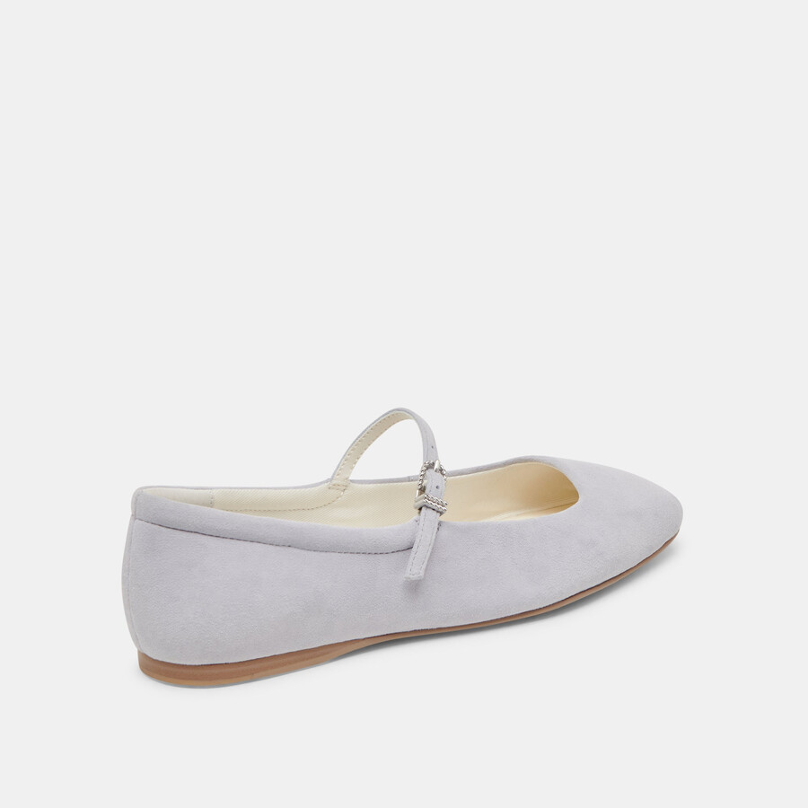 reyes ballerinas aus staubblauem wildleder