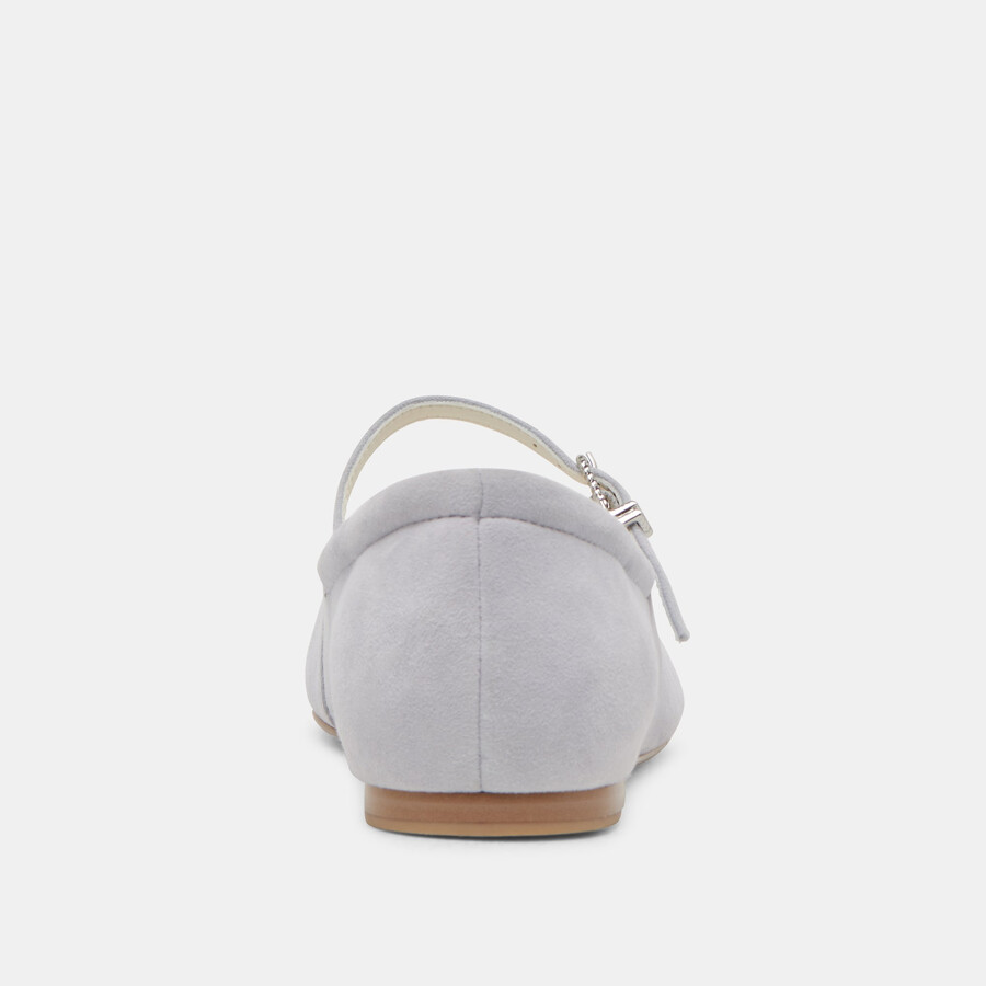 reyes ballerinas aus staubblauem wildleder