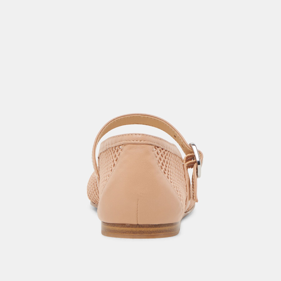 rodni mesh ballerinas hellbraun gewebtes netzgewebe