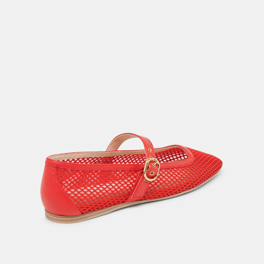 rodni mesh ballerinas chili woven mesh