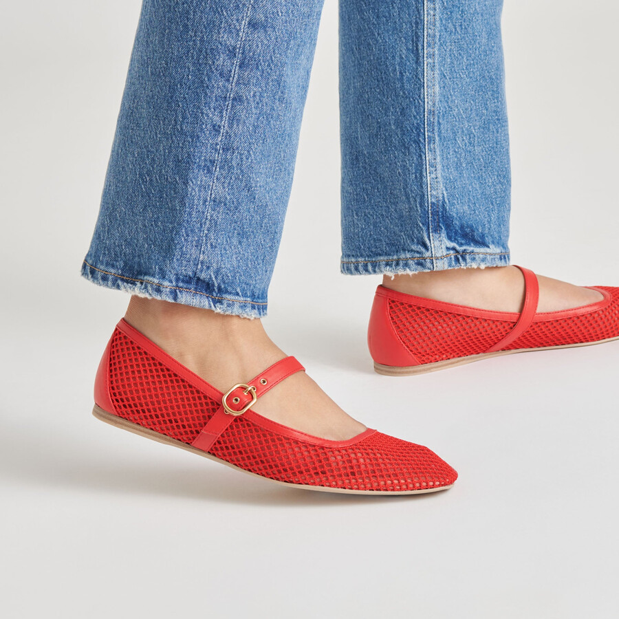 rodni mesh ballerinas chili woven mesh
