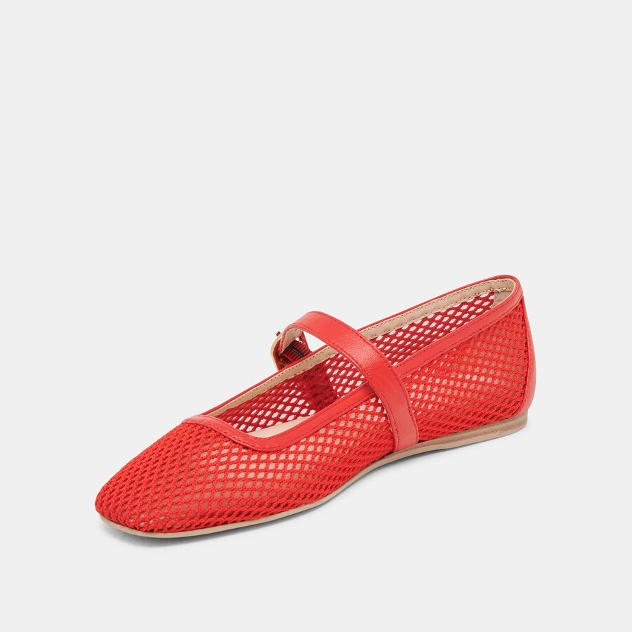 rodni mesh ballerinas chili woven mesh