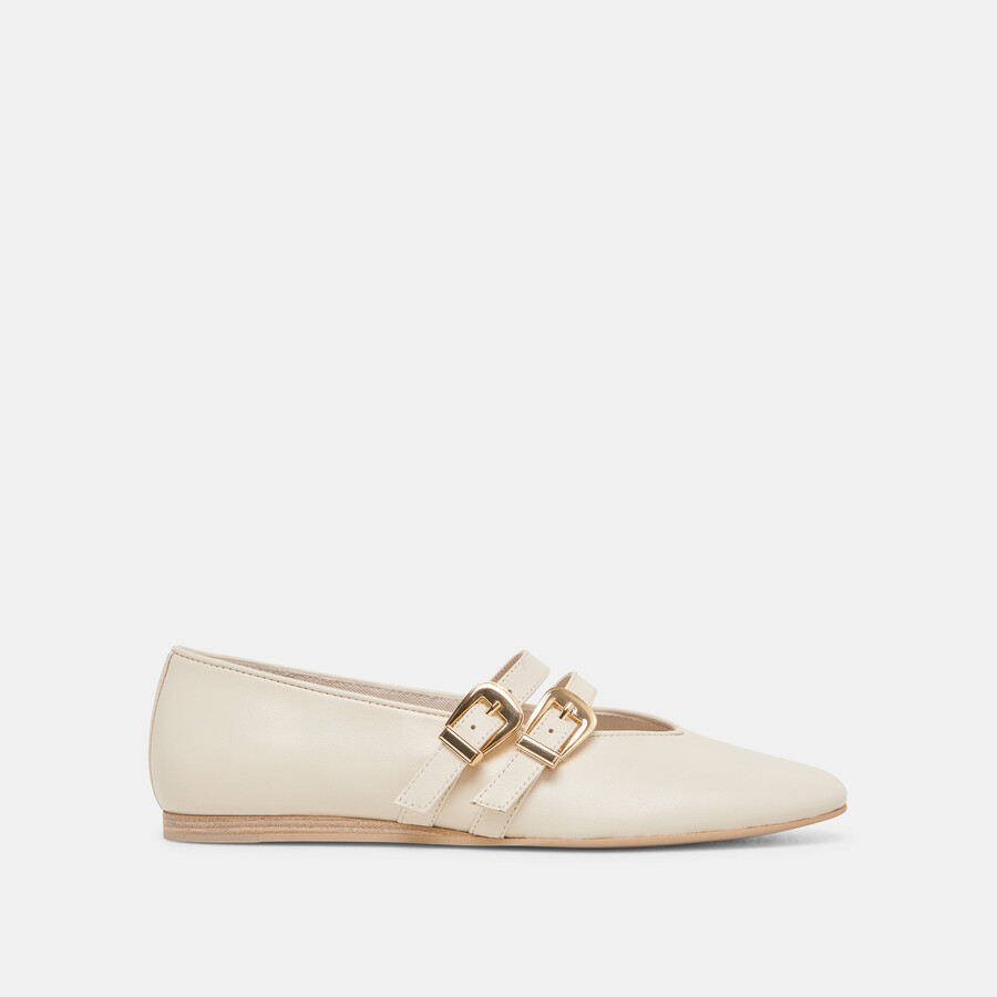 baylee weite ballerinas elfenbeinleder