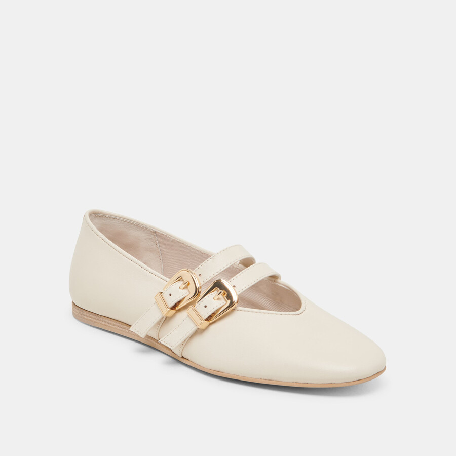 baylee weite ballerinas elfenbeinleder