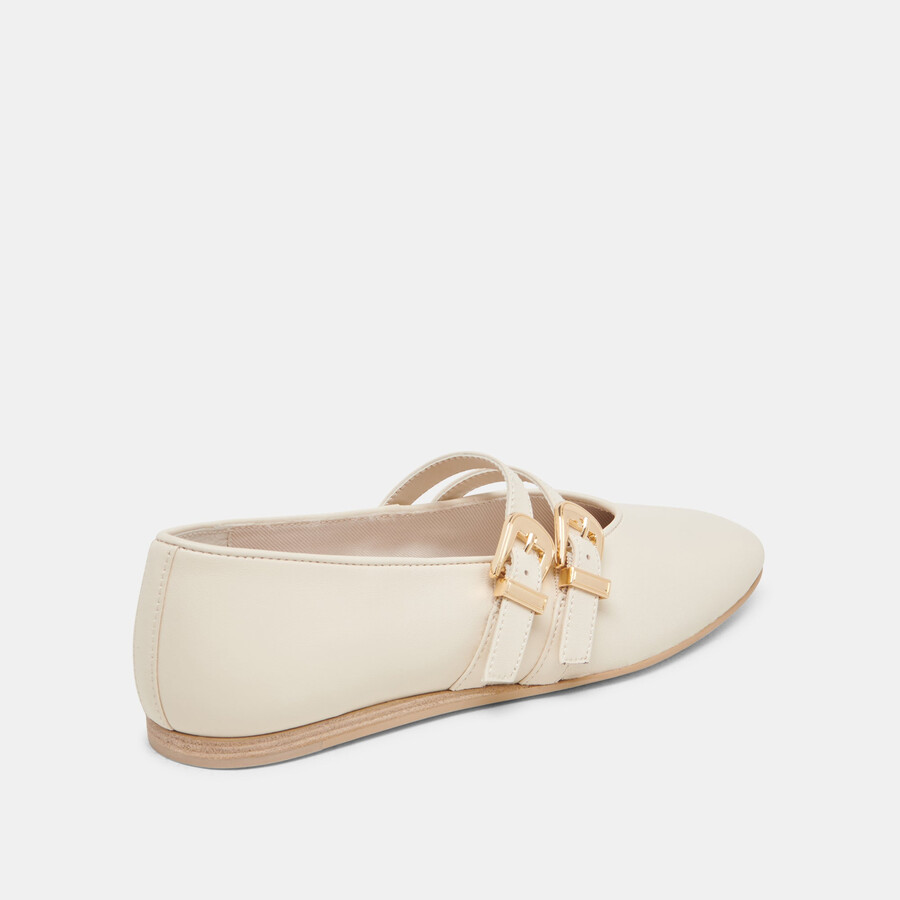 baylee weite ballerinas elfenbeinleder