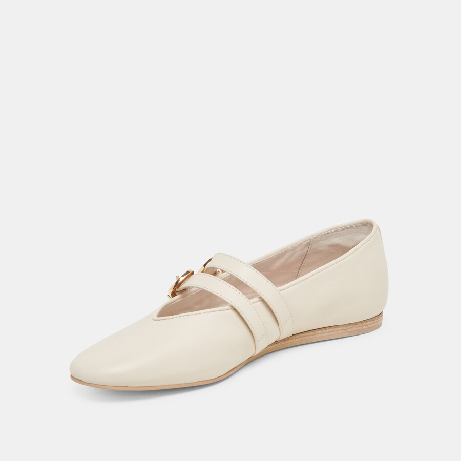 baylee weite ballerinas elfenbeinleder
