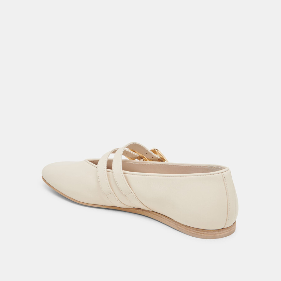 baylee weite ballerinas elfenbeinleder