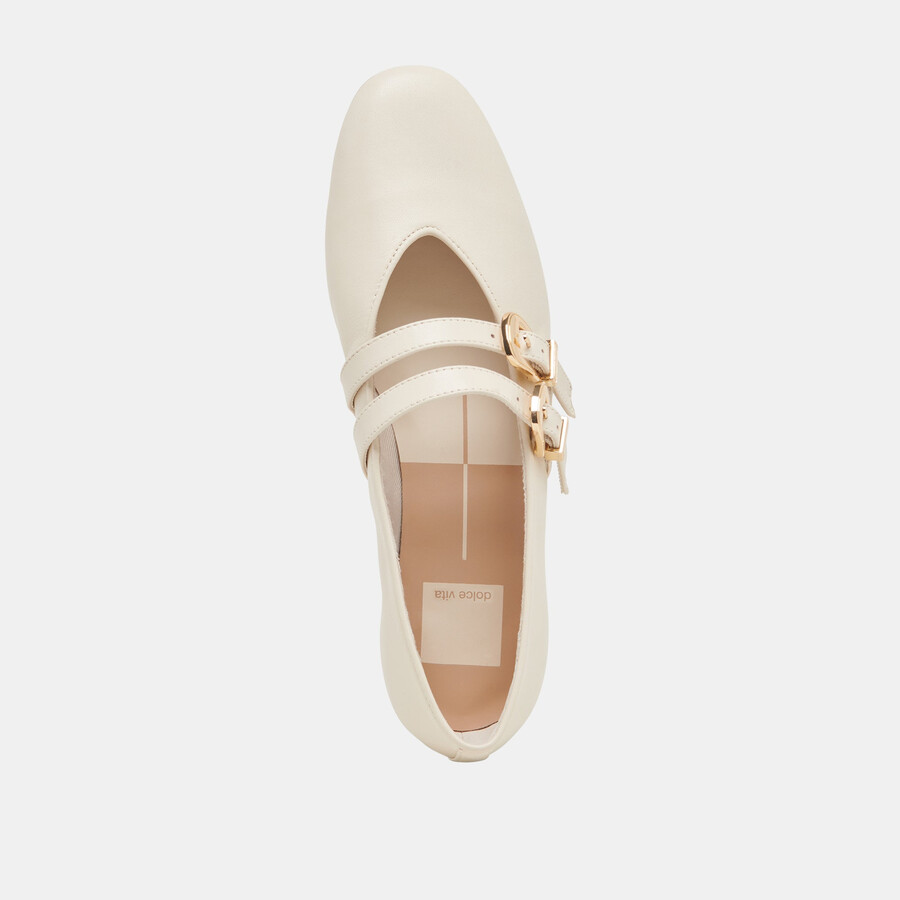 baylee weite ballerinas elfenbeinleder
